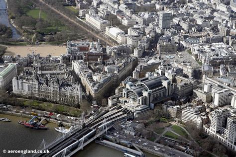 Aeroengland Aerial Photograph Of Charing Cross Railway Station London