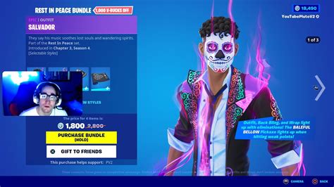 Fortnite Item Shop Has The New Salvador Skin And Lazy Shuffle Emote