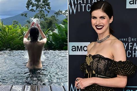 Alexandra Daddario Shares Cheeky Nude Photos From The Pool On Holiday Vacation