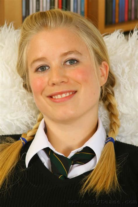 Gabriella T In Her School Uniform And Stockings