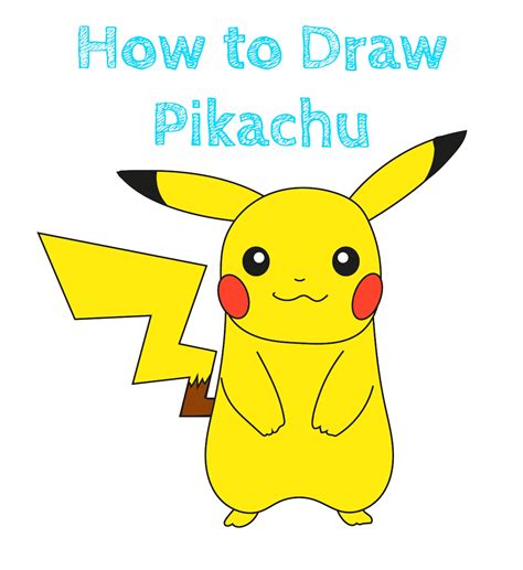 Pictures To Draw Pikachu How To Draw A Pikachu Easy Drawing Guides