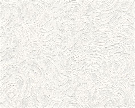 White Blown Vinyl Wallpaper Embossed Textured Patterned Paintable 5806