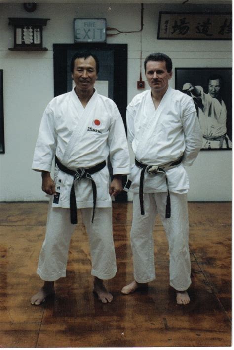 Harry With Sensei Enoeda At Marshall Street Dojo Shotokan Karate