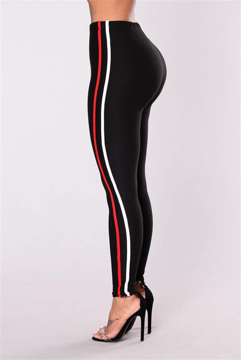 The New Classic Striped Pants Black Fashion Nova Leggings