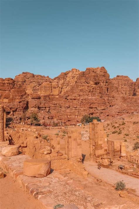 Visiting The Monastery In The Mountains At Petra Jordan City Of