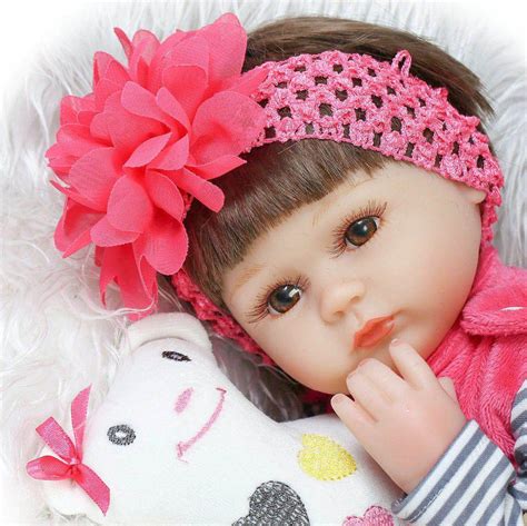 boneca bebê reborn silicone nicole 40cm store doll bonecas magazine luiza