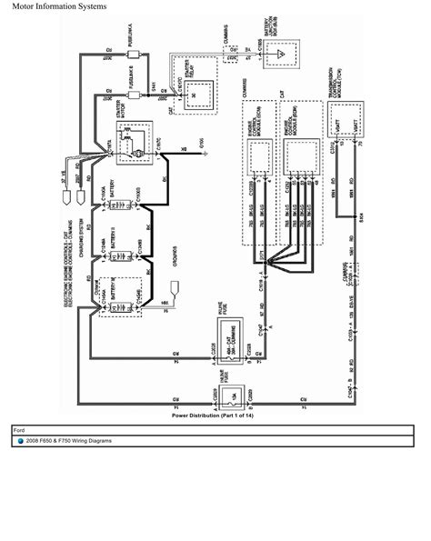 Ford Truck F650 F750 Wiring Diagrams 2008