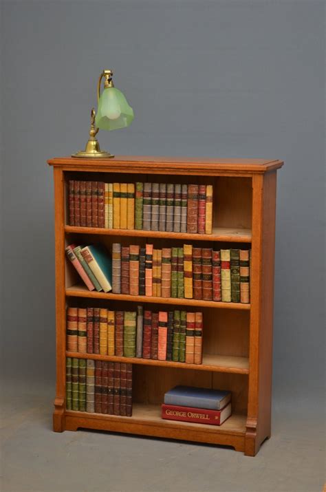 Small Victorian Oak Open Bookcase Antiques Atlas