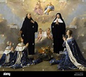 Anna de Austria con sus hijos, rezando a la Santísima Trinidad con los ...