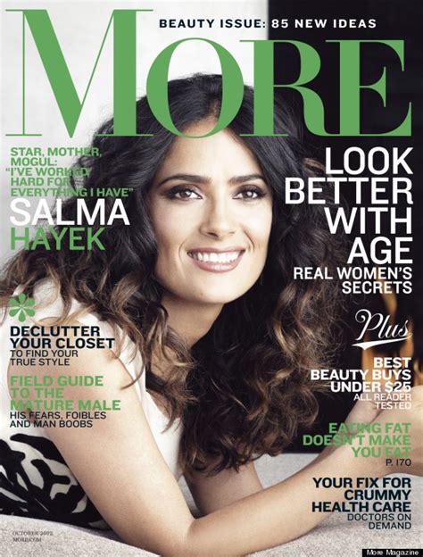 Salma Hayek Covers More Magazine Actress Talks Sexting Her Husband