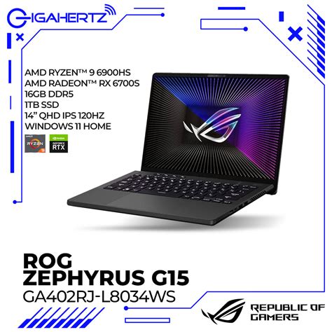 Asus Rog Zephyrus G14 Ga402rj L8034ws Laptop Tiangge