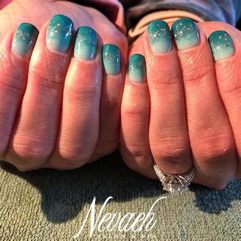 Ombré And Glitter Gel Polish Manicure By Mandi Nail Art Takes Extra Time