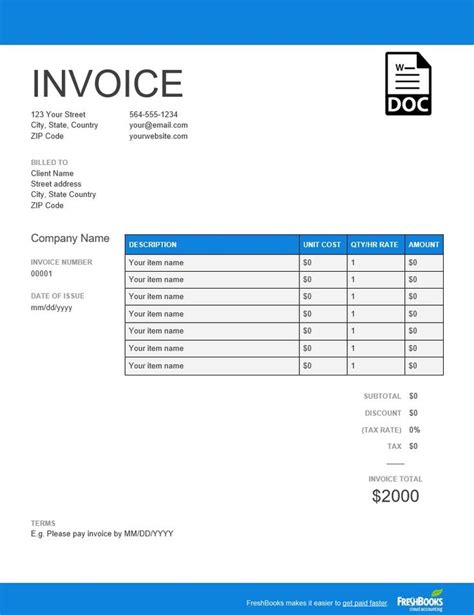 Invoice Template Send In Minutes Create Free Invoices Instantly For