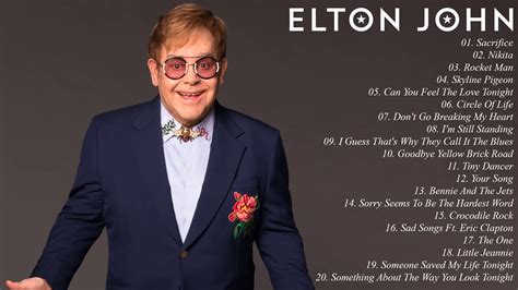 Elton John Greatest Hit Collection Elton John Best Songs Of All Time