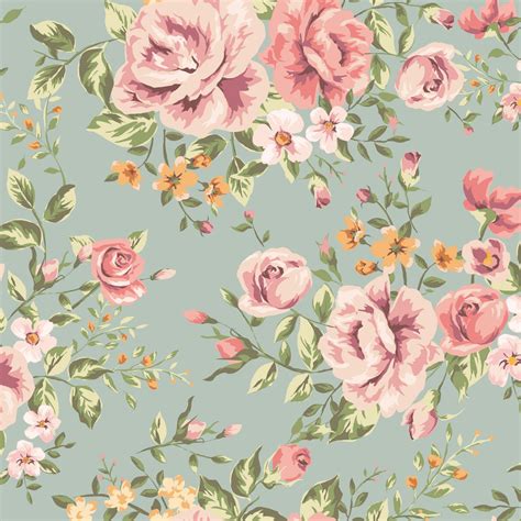 Classic Seamless Vintage Flower Pattern Tap To See More