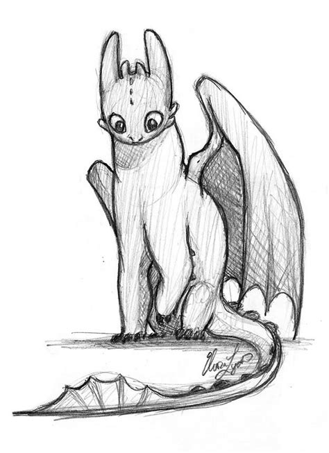 How To Draw Toothless Step By Step Drawing Guide By Dawn Artofit