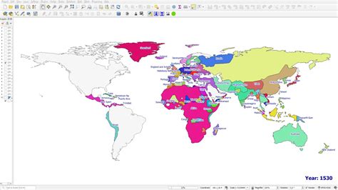 World History Map Qgis