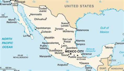 Mapa Do México Características E Limites Geográficos