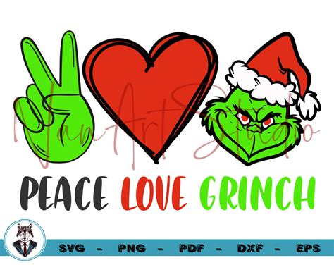 Amor De Paz Grinch Svg Peace Love Svg Grinch Svg Cricut Etsy