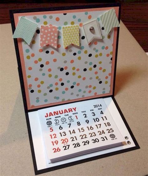 35 Gorgeous Diy Desk Calendar Ideas Diy Calendar Desk Calendars