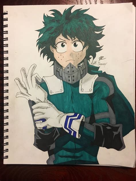 Deku Izuku Midoriya From My Hero Academia By