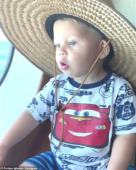 Enrique Iglesias Enjoys A Boat Ride With The One Year Old Son He Had