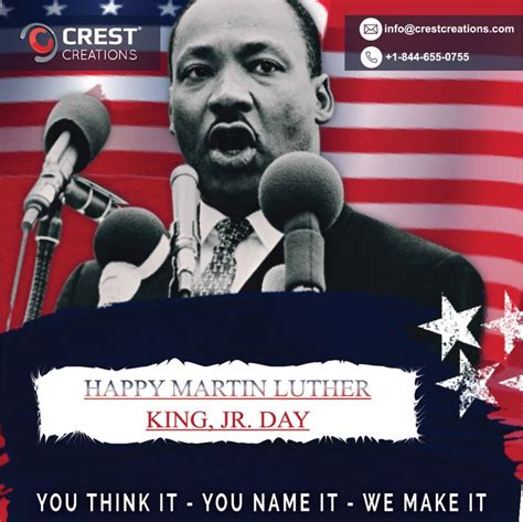 Happy Martin Luther King Jr Day Vector Artwork Digital Embroidery