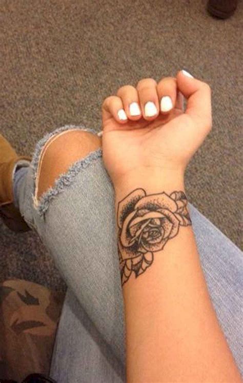 48 Minimalist Tattoos For Every Gir Rose Tattoos On Wrist Wrist