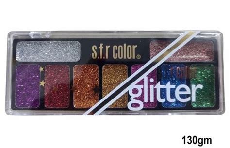 Sfr Multicolor 130gm Srf Glitter Eye Shadow Palette Box Pressed