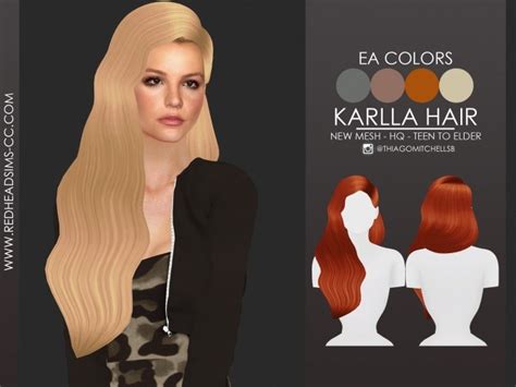 Karlla Hair By Thiago Mitchell At Redheadsims Sims 4 Updates