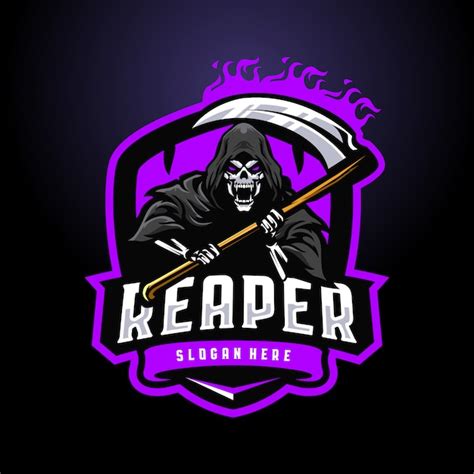 Premium Vector Reaper Mascot Logo