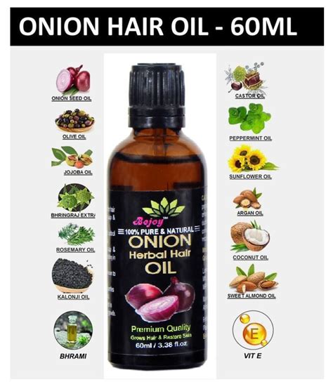 Bejoy Organic Onion Herbal Hair Oil For Hair Growth And Anti Hair Fall