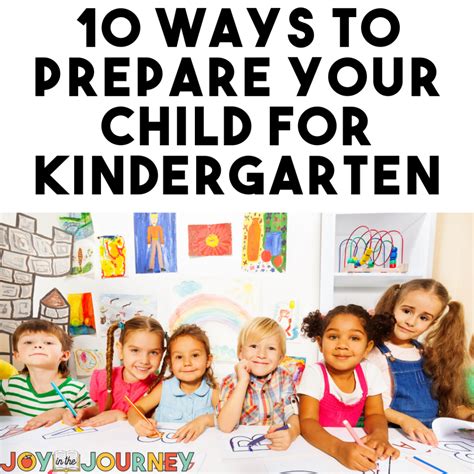 10 Ways To Prepare Your Child For Kindergarten
