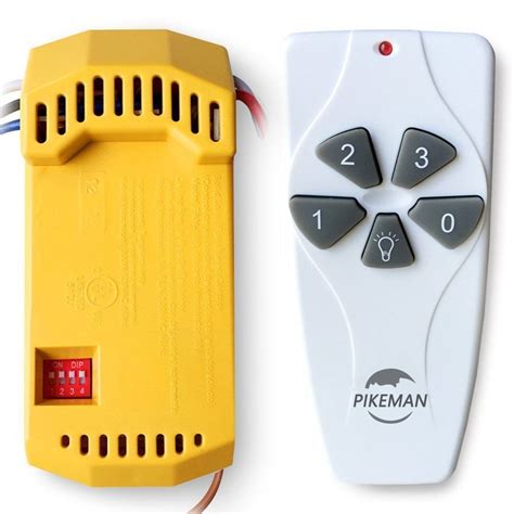 Most ceiling fan remote controls have small switches called dip switches. Buy Universal Ceiling Fan Remote Control and Receiver ...