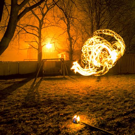 Itap Of A Friend Performing With His Fire Dragon Staff Ritookapicture