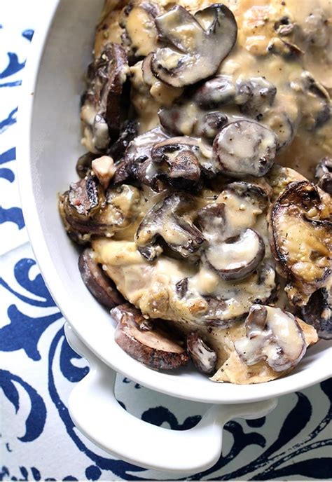 Creamy mushroom chicken dinner all in the slow cooker. Chicken Portobello Slow-Cooker Recipe | POPSUGAR Food