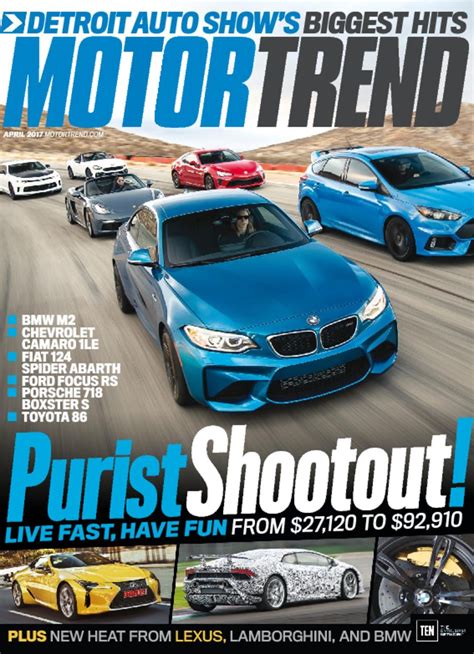 Motor Trend Magazine A Look Into The Automotive World