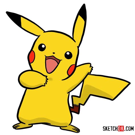Learn How To Draw Happy Pikachu Add Spark To Your Sketch