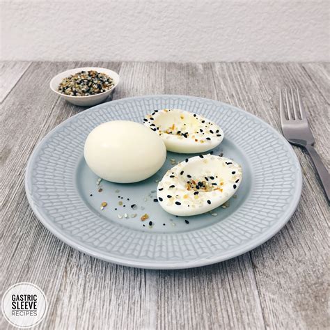 Gastric Sleeve Recipes — Hard Boiled Egg Whites With Bagel Seasoning