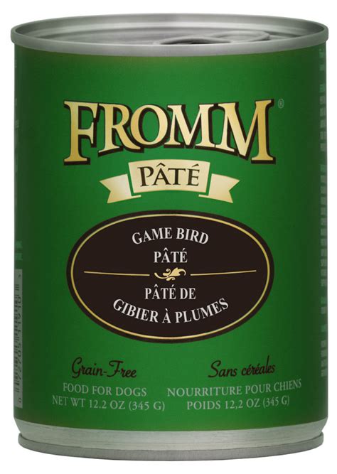 Fromm grain free game bird dry dog food. Fromm Grain Free Game Bird Pate Canned Dog Food | PetFlow