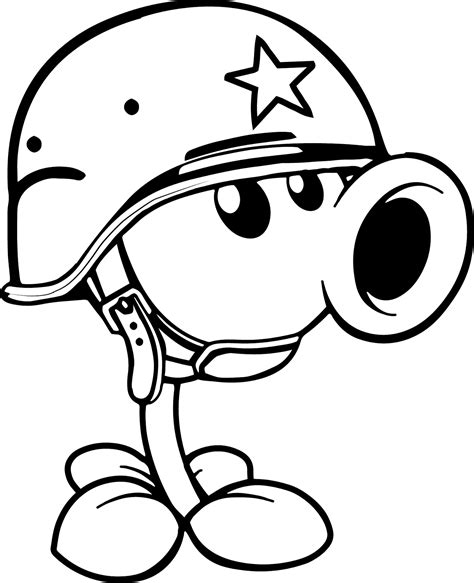 Choose your favorite coloring page and color it in bright colors. Peashooter Plants vs Zombies 2 Coloring Page - Get Coloring Pages