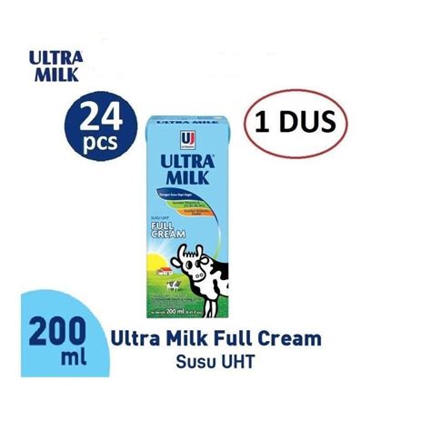 Susu Ultra Milk Full Cream 200 Ml