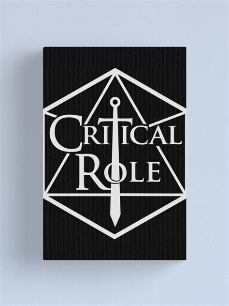 Critical Role Merch Critical Role Logo Canvas Print By Sulariam