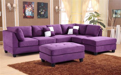 G637reversiblesectionalsetpurple Purple Living Room Purple