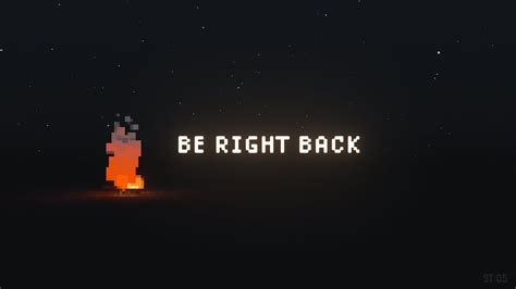 Be Right Back Animated Overlay