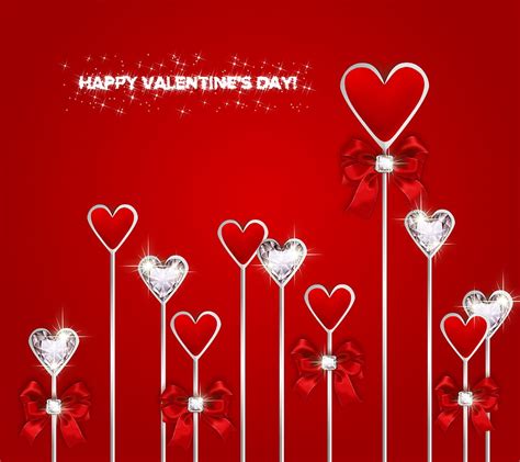 Valentines By Marika Day Diamonds Happy Corazones Love Red