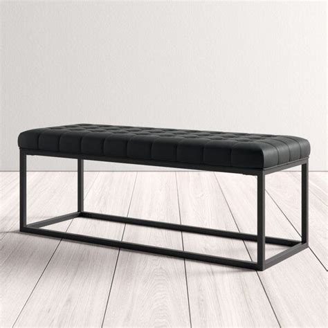 Add A Contemporary Tone To Your Home With This Feld Faux Leather Bench