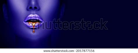 Lipstick Dripping Paint Drips Lipgloss Dripping Stock Photo Shutterstock