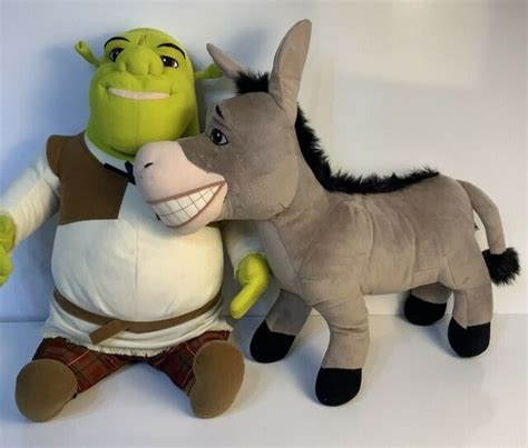 2004 Hasbro Dreamworks Shrek 2 Jumbo Plush Donkey 05808 Large Stuffed