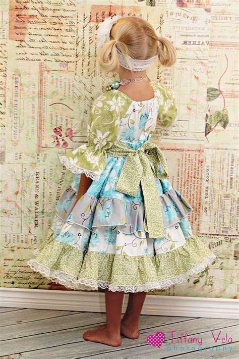 Joy S Lace Twirly Dress Pdf Pattern Sizenewborn To Size 8 Etsy Peasant Dress Patterns